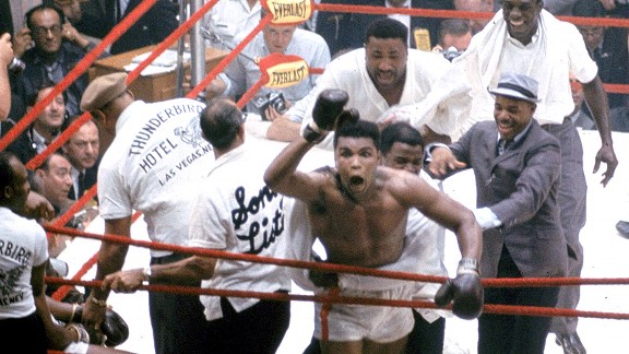 Muhammad Ali after being Sonny Liston