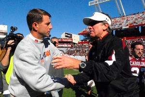 Dabo Swinney and Steve Spurrier
