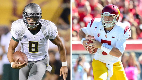 Marcus Mariota and Matt Barkley
