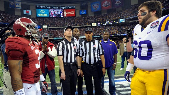 Alabama Crimson Tide and LSU Tigers