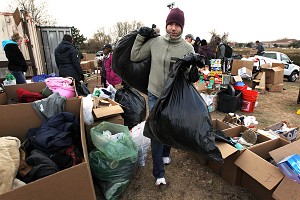 Runner volunteers