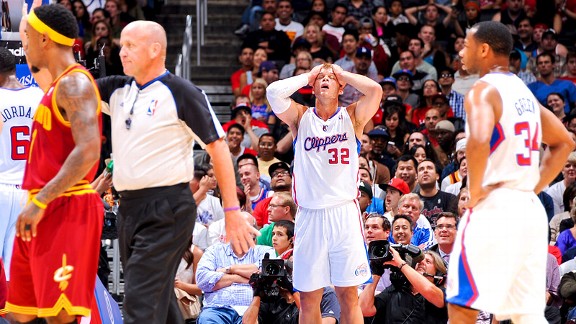 Blake Griffin and the Los Angeles Clippers against the Cleveland Cavaliers