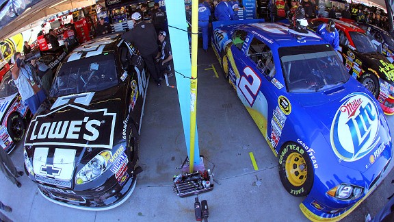 Jimmie Johnson and Brad Keselowski