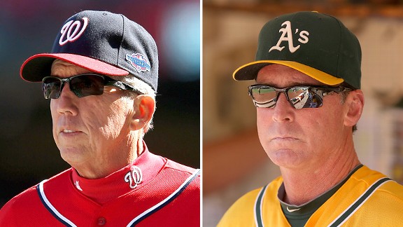 Davey Johnson and Bob Melvin