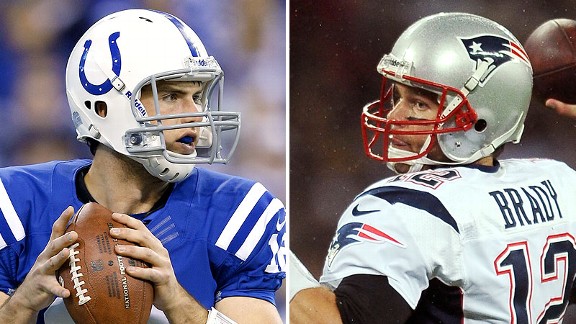 Andrew Luck and Tom Brady
