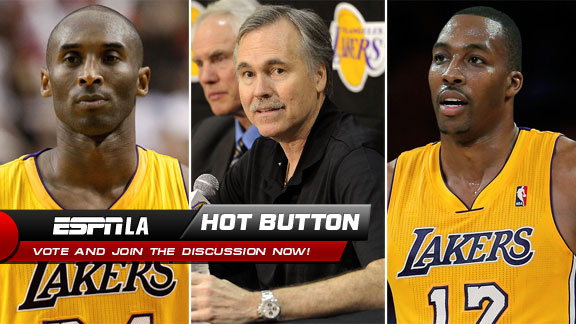 Kobe Bryant, Mike D'Antoni, Dwight Howard
