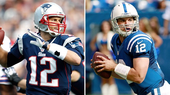 Tom Brady and Andrew Luck