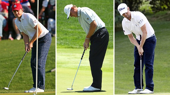 Keegan Bradley, Ernie Els and Webb Simpson