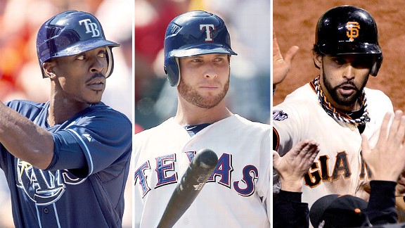 B.J. Upton/Josh Hamilton/Angel Pagan