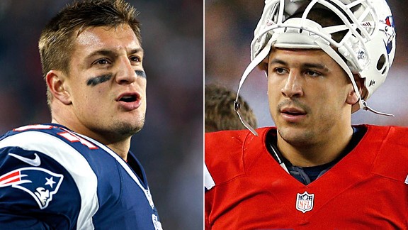 Rob Gronkowski and Aaron Hernandez