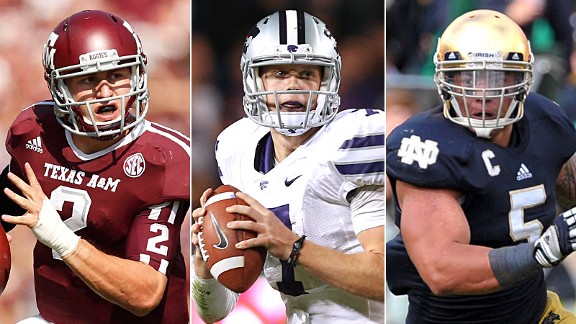 Johnny Manziel, Collin Klein & Manti Te'o