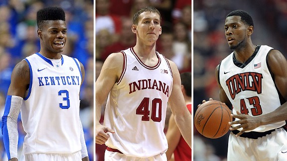 Nerlens Noel, Cody Zeller and Mike Moser