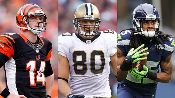 Andy Dalton, Jimmy Graham & Richard Sherman