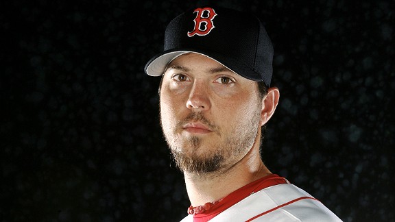 Josh Beckett with the Boston Red Sox