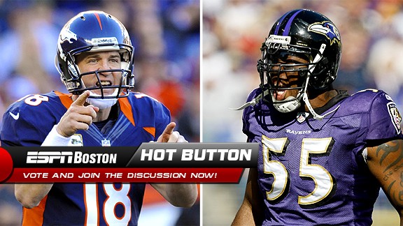 Peyton Manning and Terrell Suggs