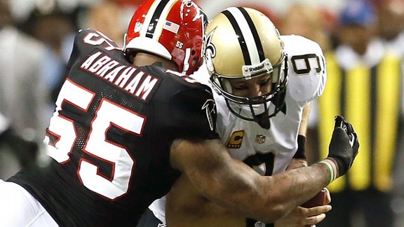 John Abraham, Drew Brees
