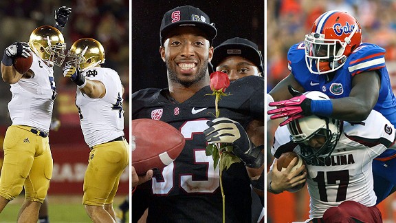 Notre Dame, Stanford and Florida