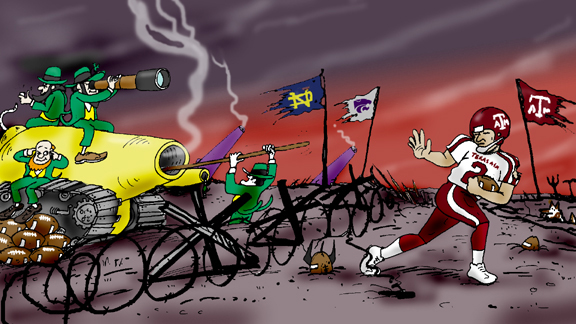 College football cartoon