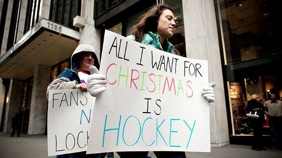 NHL Fans Protest