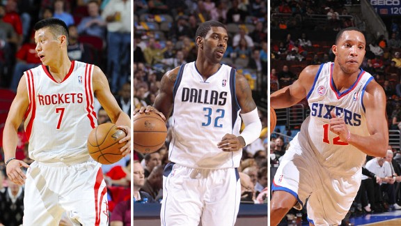 Jeremy Lin, OJ Mayo, Evan Turner