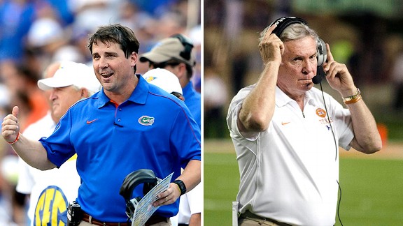 Will Muschamp, Mack Brown