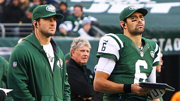 Tim Tebow and Mark Sanchez