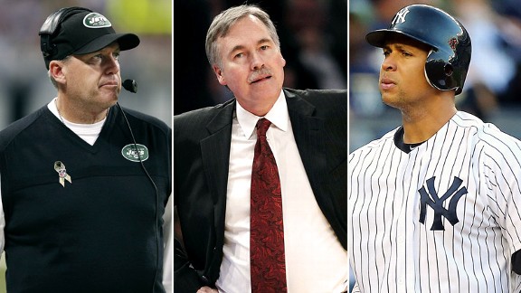 Rex Ryan, Mike D'Antoni, Alex Rodriguez