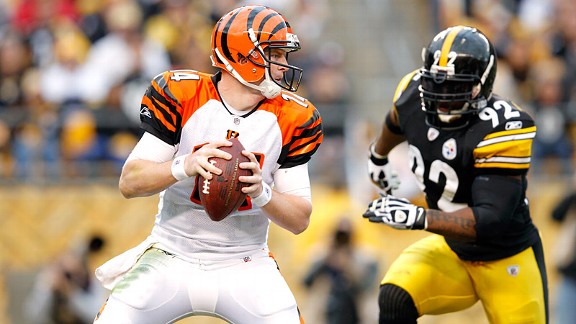 James Harrison and Andy Dalton