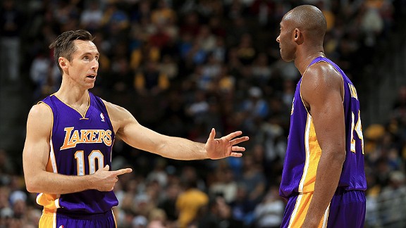 Steve Nash and Kobe Bryant