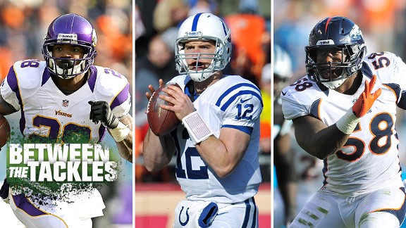 Adrian Peterson, Andrew Luck and Von Miller