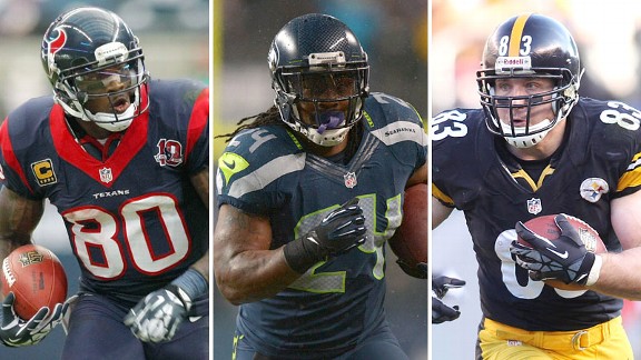 Andre Johnson, Marshawn Lynch, Heath Miller