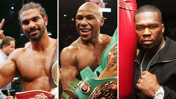 David Haye, Floyd Mayweather and 50 Cent