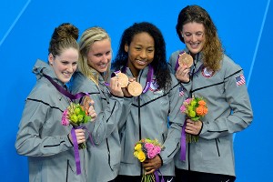 Missy Franklin, Jessica Hardy, Lia Neal, Allison Schmitt