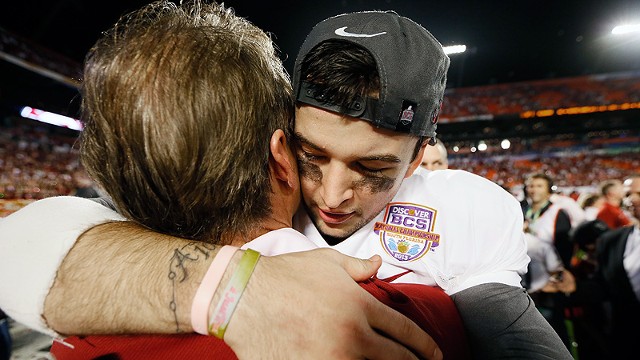 AJ McCarron and Nick Saban