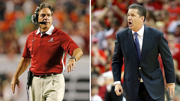Nick Saban, John Calipari
