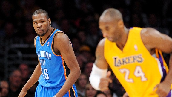 Kevin Durant and Kobe Bryant