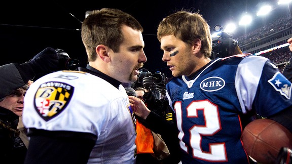 Tom Brady and Joe Flacco
