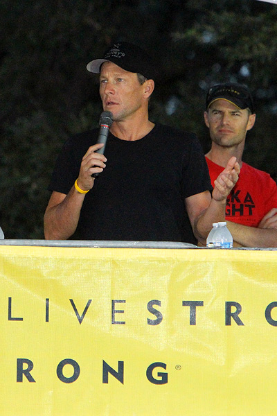 Photo: Lance Armstrong has had little practice at defeat. That showed Thursday.