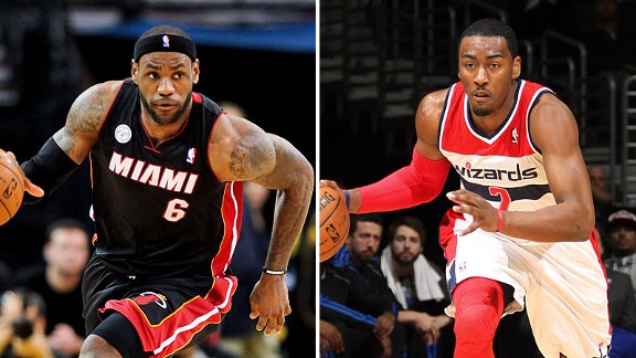LeBron James and John Wall