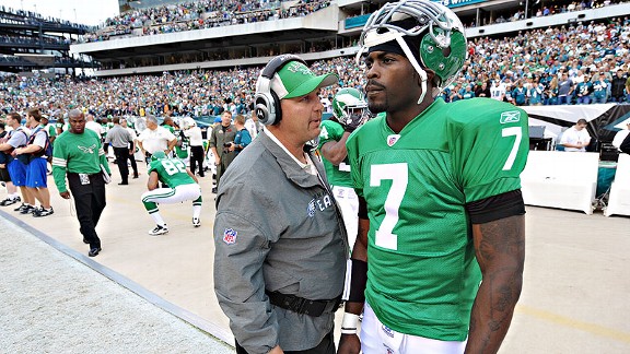 Marty Mornhinweg and Michael Vick
