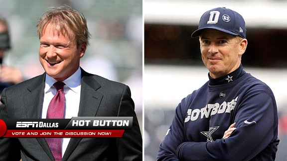 John Gruden and Jason Garrett