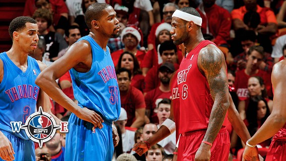Kevin Durant and LeBron James