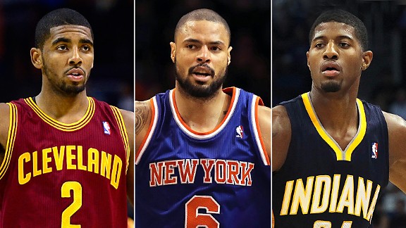 Kyrie Irving, Tyson Chandler & Paul George