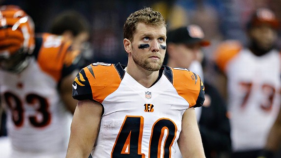 Brian Leonard of the Cincinnati Bengals against the Houston Texans