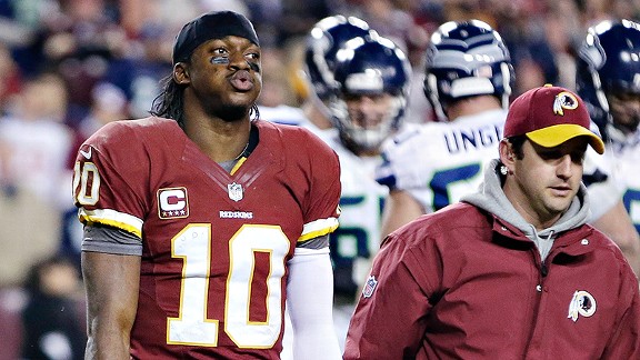 Robert Griffin III against the Seattle Seahawks