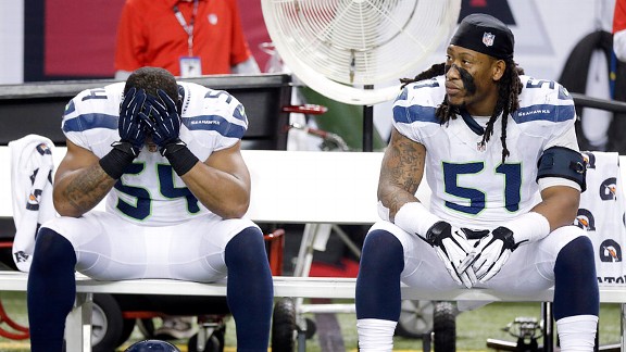 The Seattle Seahawks against the Atlanta Falcons