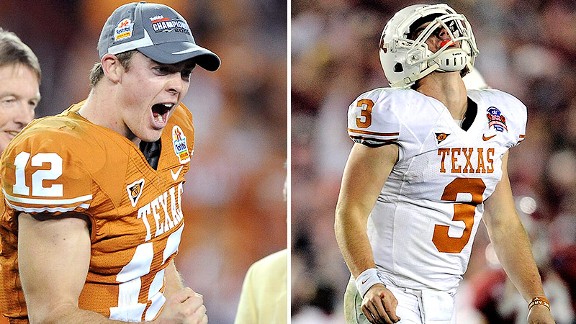 Colt McCoy, Garrett Gilbert