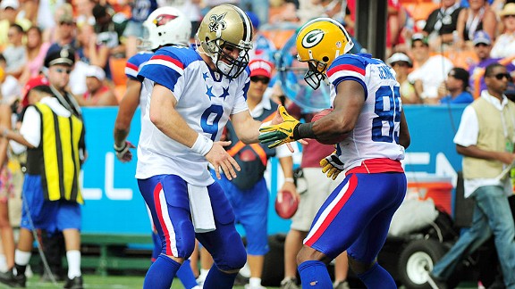 Drew Brees and Greg Jennings
