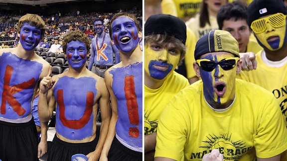 Kansas-Michigan fans