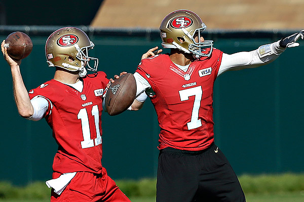 Alex Smith and Colin Kaepernick 